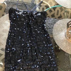 Gorgeous navy sequence dress